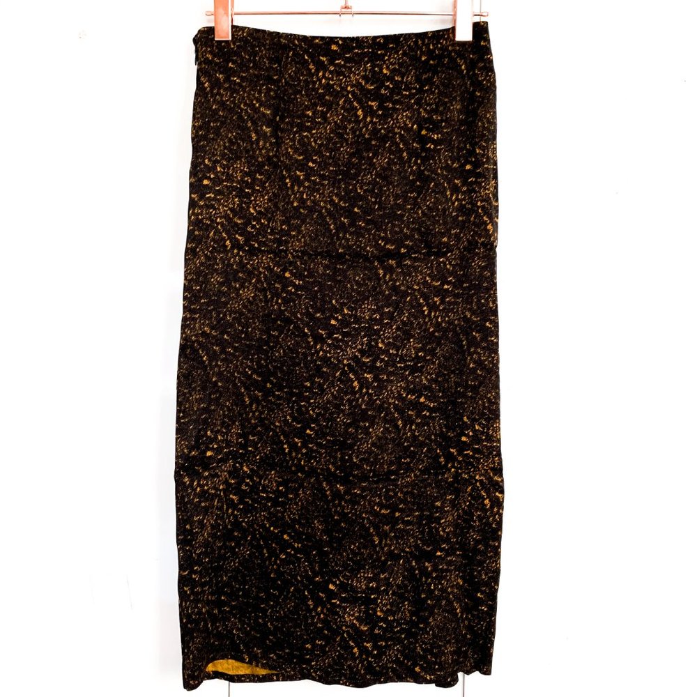 NWT & OTHER STORIES print draped midi skirt 4 - Picture 2 of 8